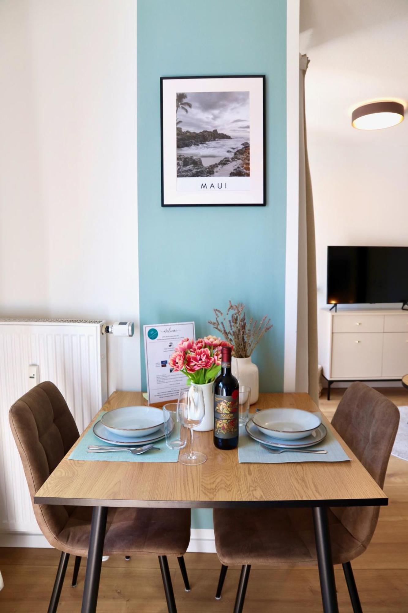 Gemuetliches 1R Apartment Mit Balkon, Parking, Tv Streaming Magdeburg Exteriör bild